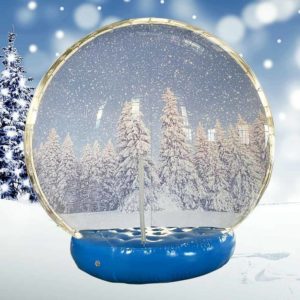 Best Giant Inflatable Snow Globe with Artificial Snowflakes & Snowballs