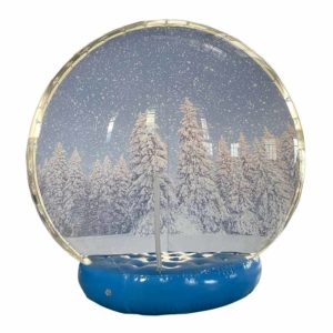 Giant Inflatable Snow Globe with Artificial Snowflakes & Snowballs - (Rental)